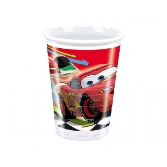 10 Adet 180/200cc Cars 2 Plastik Bardak