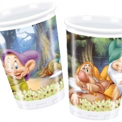 10 Adet 180/200cc Yedi Cüceler Ve Prenses Plastik Bardak