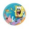10 Adet 23 Cm. Sponge Bob Surfing Kağıt Tabak