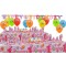 16 Kişilik First Birthday Pink Süper Set