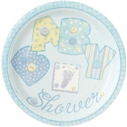 23 cm Boyutunda 8 tane Baby Blue Stitching Tabak