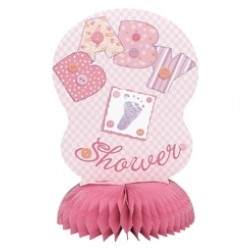 4 Adet Baby Pink Stitching Mini Orta Süs