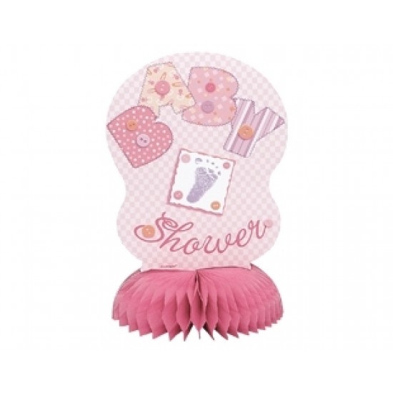 4 Adet Baby Pink Stitching Mini Orta Süs