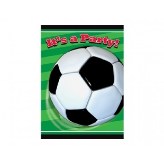 8 Adet 3D Soccer Davetiye