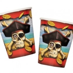 8 Adet 180/200 cc Pirate Bounty Bardak
