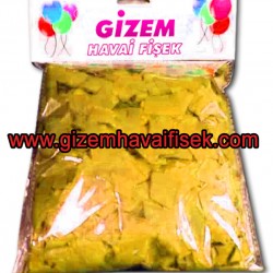 Sarı Renkli Konfeti Kağıdı