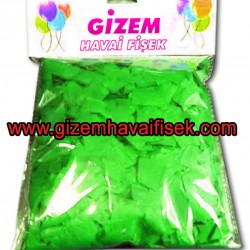 Yeşil Renkli Konfeti Kağıdı